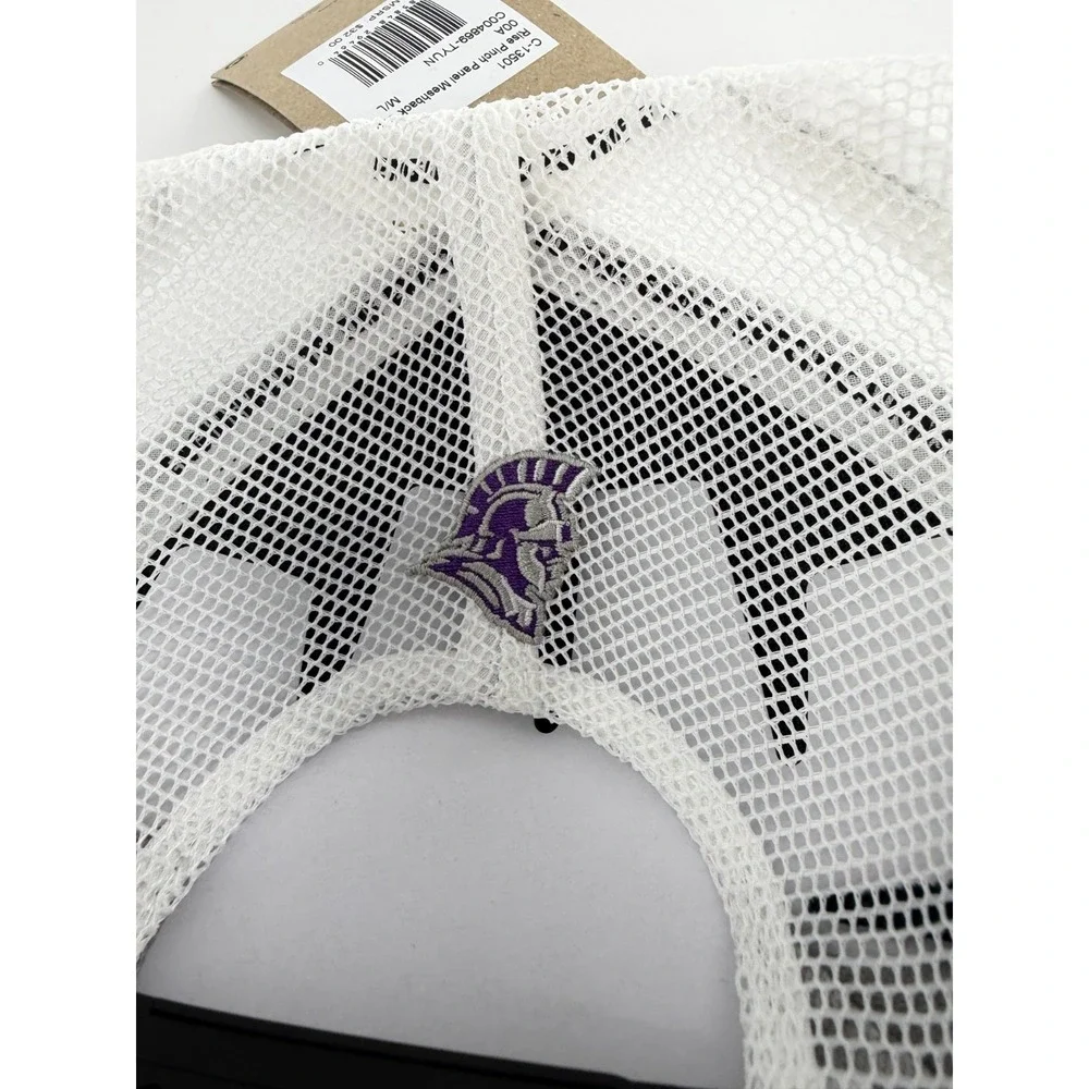 Nike‎ Rise Taylor Trojans Team Issued Mesh Snapback Hat Cap M/L Blue Purple New